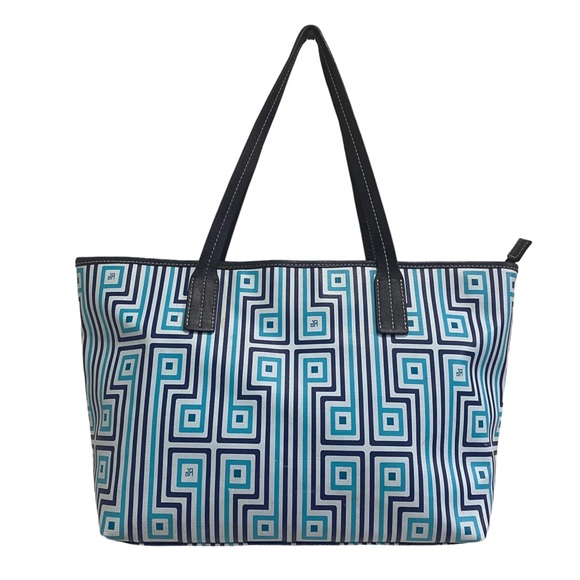 Jonathan Adler Handbags - Jonathan Adler tote bag - fabric lining - multi colored print / patterned - Blue
